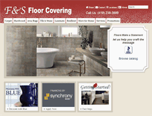 Tablet Screenshot of fandsfloorcovering.com